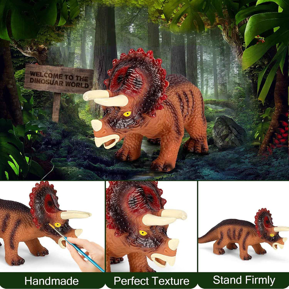 kissdream 7 piece jumbo dinosaur toys for boys realistic giant dinosaur toys 3-5 years