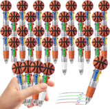 cZWZ 20Pcs Mini Multicolor Pens 4-in-1 Cute Ballpoint Pens for Kids Birthday Party Favors Gifts Teacher Supplies