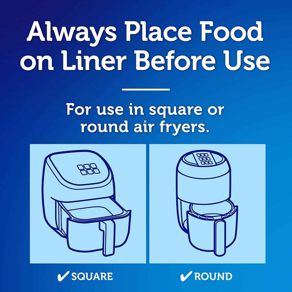 Reynolds Kitchens Unbleached Parchment Air Fryer Liners for Easy Cleanup