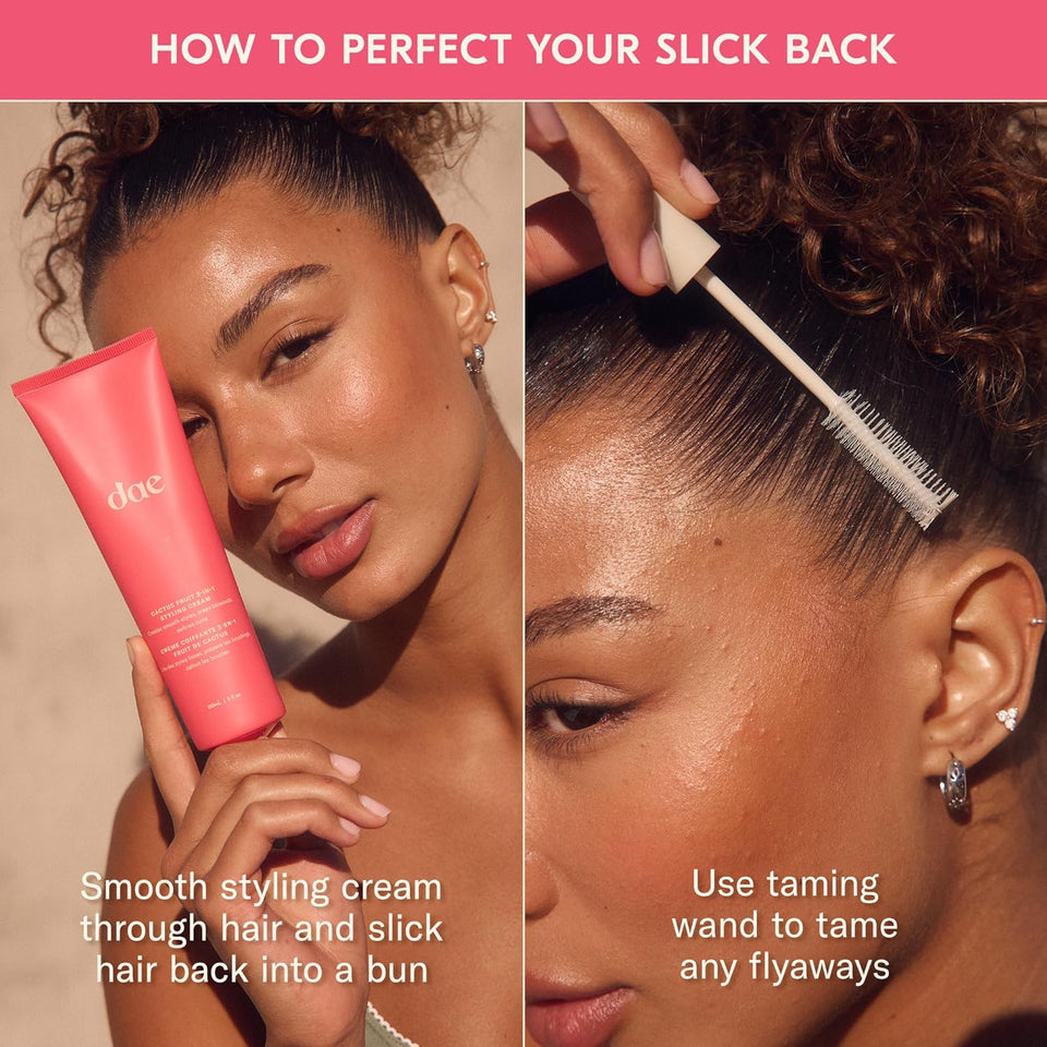 DAE Cactus Fruit 3-In-1 Styling Cream - Smooth Styles, Prep Shiny Blowouts, Defines Curls (5 oz.)