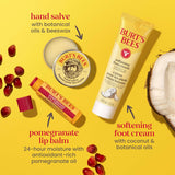 Burt's Bees Tips and Toes Kit, 6 Travel Size Products, Pomegranate Moisturizing, Hydrating, and Nourishing