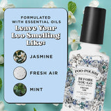 Poo-Pourri Before-You-Go Toilet Spray, Fresh Air, 4 Fl Oz, Up to 200 Uses, Bathroom Odor Deodorizer , Plant-Based with Essential Oils, for Home or Work, Jasmine, Fresh Air and Mint Scent