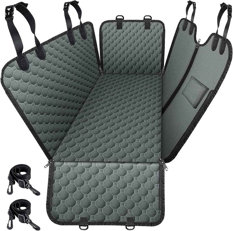 Mancro Dog Car Seat Cover for Back Seat, 2025 Upgraded 600D Heavy Duty Waterproof & Scratch-Resistant Dog Hammock for Car, Back Seat Pet Cover for Dogs with Sedan, Trucks and SUVs, Standard, Black