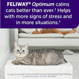 FELIWAY Optimum 30-Day Cat Calming Plug in Pheromone Diffuser Starter Kit, 48ml - Helps Reduce Common Signs of Stress in Cats & Kittens, Enhanced Calming