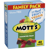 Mott's assorted fruit flavored snacks, gluten-free, family pack, 40-count, 32 oz