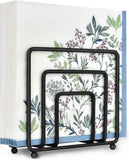 Modern Metal Black Napkin Holder for Kitchen Dining Tables and Countertops