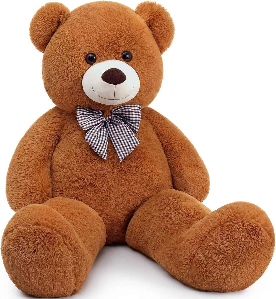 MaoGoLan Giant Teddy Bear 4 Feet,Adorable and Cuddly Big Bear Stuffed Animal 47", Classic Teddy Bear Plush Gift Decoration for Baby Shower,Party,Birthday,Valentines Day,Tan