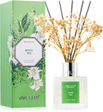 Airkeep Reed Diffuser Set,3.38 fl oz (100 ml) - Clean Linen Oil Diffusers with 8 Reed Sticks,Home Fragrance Reed Diffuser for Bathroom Shelf Decor