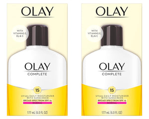olay face moisturizer with spf 15 daily lotion for normal skin 2 pack 6 oz
