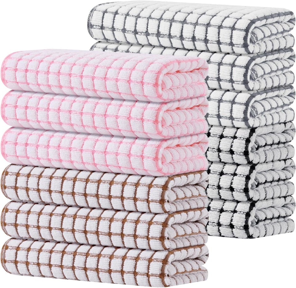 kitinjoy-cotton-8-pack-terry-kitchen-dish-cloths-absorbent-dish-rags-quick-drying