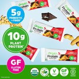 Orgain organic vegan protein bars, 10g plant based protein, peanut butter chocolate chunk, gluten free, non-gmo, 1.41 oz, pack of 12