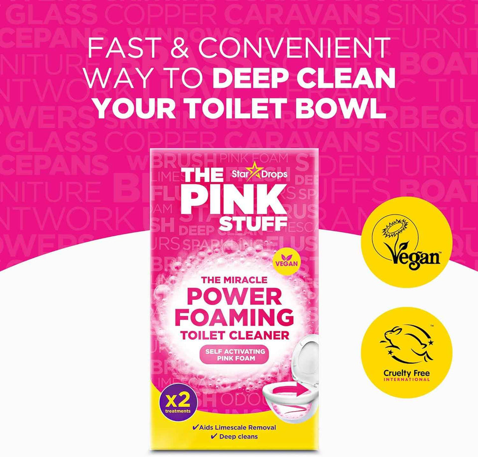 Stardrops The Pink Stuff 7 Oz Toilet Cleaner Self Activating Pink Foam