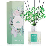Airkeep Reed Diffuser Set,3.38 fl oz (100 ml) - Clean Linen Oil Diffusers with 8 Reed Sticks,Home Fragrance Reed Diffuser for Bathroom Shelf Decor