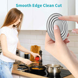 Heavy Duty Stainless Steel Manual Can Opener with Soft Touch Handle and Rust Proof Design