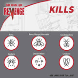 Revenge 10 oz ready-to-use dust treatment for indoor and outdoor pest control, repels ants, bees, roaches, spiders, and more