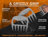 Bear Paws Meat Claws - The Original Meat Shredder Claws for Pulled Pork, USA Made - Easily Lift, Shred, Pull and Serve Pork, Chicken, Brisket and Turkey - Gift for Dad on Father's Day! (Gray)