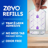 Zevo Flying Insect Trap Official Refill Cartridges - Fits Both Zevo Trap & MAX Indoor Fly Trap - Authentic Trap+Lock Technology to Catch Gnats, House & Fruit Flies (6 Official Refill Cartridges)