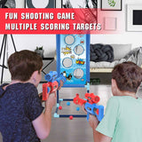 YEEBAY Shooting Game Toy for Age 6, 7, 8,9,10+ Years Old Kids, Boys - 2pk Air Guns & Shooting Target & 24 Foam Balls - Ideal Gift - Compatible with Toy Guns