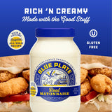 blue plate real mayonnaise 30 fl oz jar homestyle mayo for chicken salad