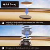 Vacuum Magnetic Phone Holder for Car, 360 Rotating Adjustable Magnetic Phone Holders for Your Car, Foldable Car Mount for iPhone, (Black)