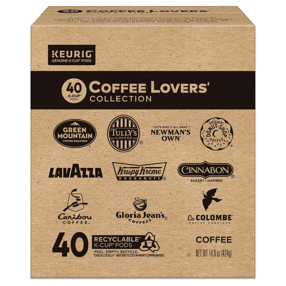 Keurig Coffee Lover's Collection Variety Pack, 40-count, assorted light, medium, dark roast K-Cup pods