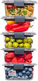 Rubbermaid Brilliance BPA Free 44-Piece Food Storage Containers Set Airtight Leak-Proof with Lids for Meal Prep Lunch and Leftovers