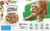 Purina Beneful Gravy Wet Dog Food Variety Pack with real beef, chicken, and lamb, 12 x 10 oz tubs