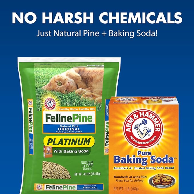 Feline Pine Platinum Non-Clumping Cat Litter 18lb.