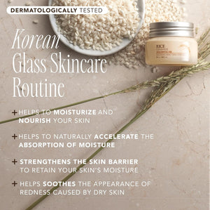 the face shop rice ceramide cream, hydrating face moisturizer for dry and combination skin, 1.69 fl oz