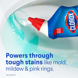 CLOROX Toilet Bowl Cleaner Clinging Bleach Gel, Ocean Mist, 24 Fl Oz, Pack of 2 (Package May Vary) - Rayz Mart