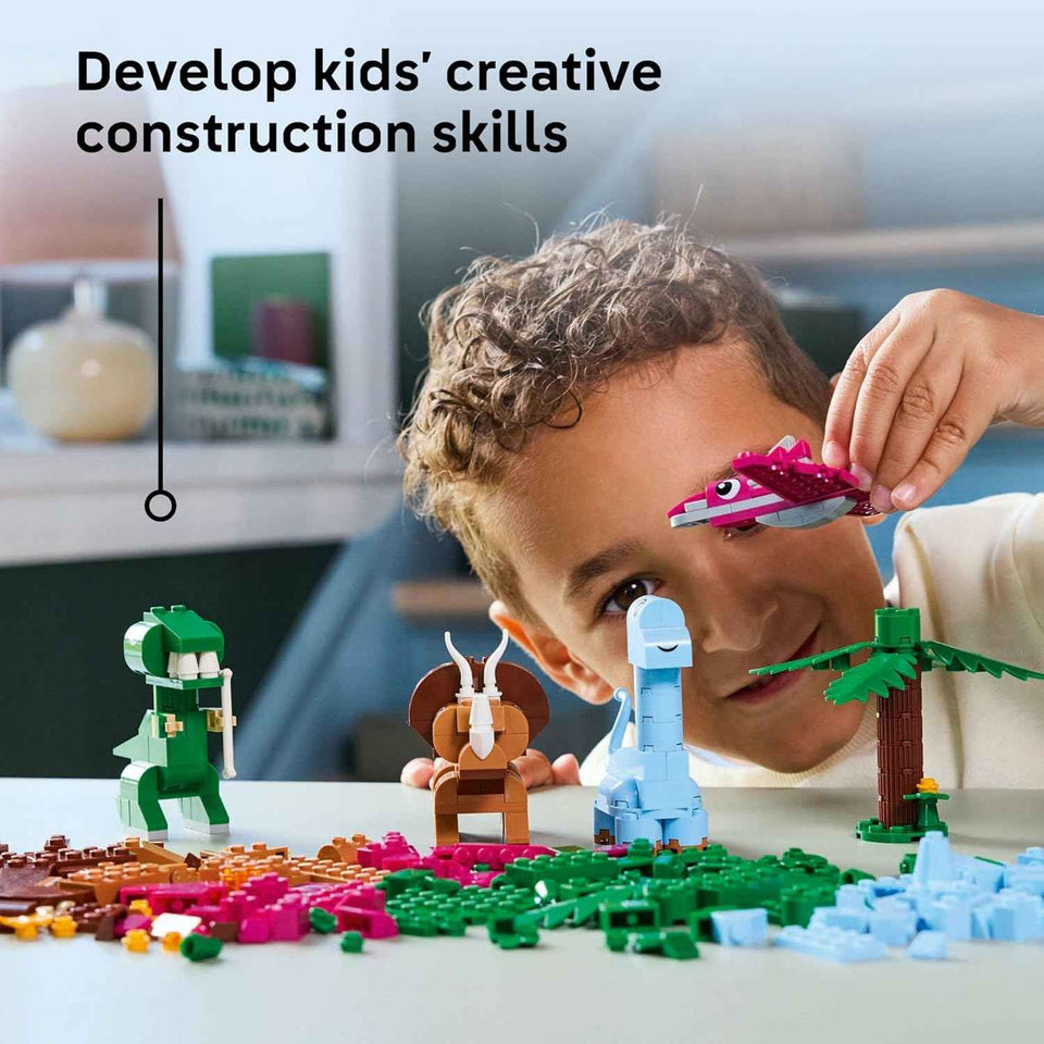 lego classic creative dinosaurs toy building blocks for kids boys and girls ages 5 plus