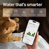petlibro stainless steel cat water fountain with 5g wifi app monitoring for indoor use