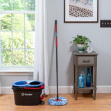 O-Cedar RinseClean Spin Mop & Bucket System | Clean with Clean Water | Removes 99% of Bacteria