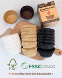 200pcs Non-stick Standard Cupcake Liners for Baking, Natural, Food-grade Cupcake Wrappers, Greaseproof Parchment Muffin Liners by [Brand]