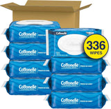 Cottonelle Fresh Feel Flushable Wet Wipes, Adult Wet Wipes, 8 Flip-Top Packs, 100% Flushable
