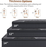 Queen Mattress, 12 Inch Hybrid Mattress in a Box, Medium Firm,Memory Foam and Individual Pocket Springs for Pressure Relief, CertiPUR-US Certified