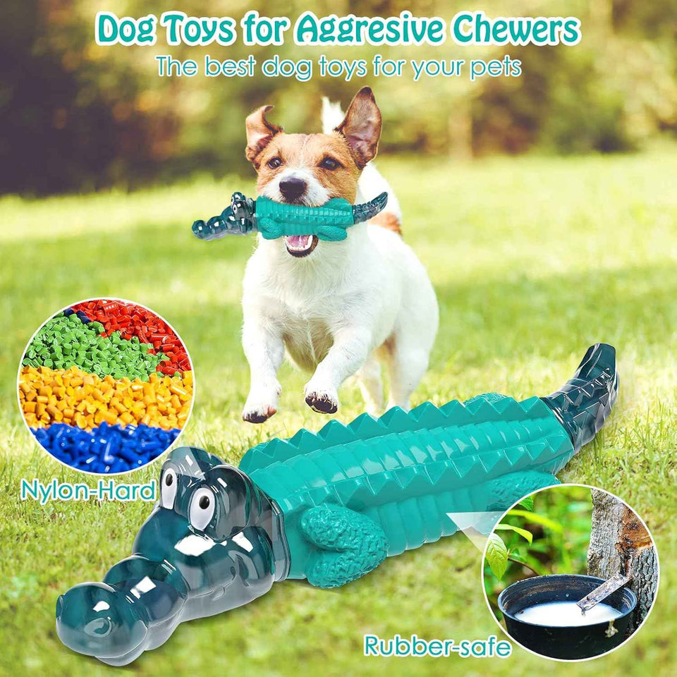 jeefome dog chew toys for aggressive chewers, tough and indestructible for medium, small, and large breeds