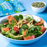 the only bean crunchy dry roasted edamame snacks (sea salt) 11g high protein low carb keto office vegan food