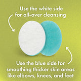 dermatologist-developed buf-puf body sponge, gentle exfoliating bath sponge, reusable, 1 count