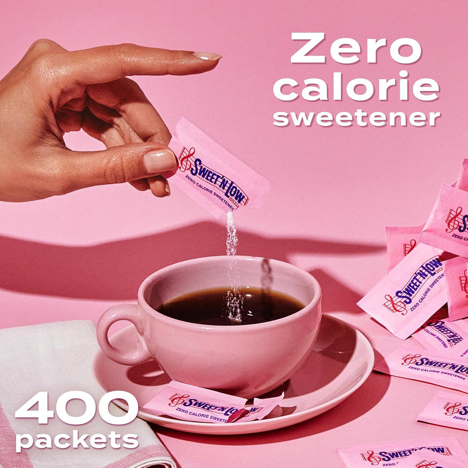 Sweet'N Low, 400-count Box of Portion Control Sweetener Packets, Convenient for Office or Home Use