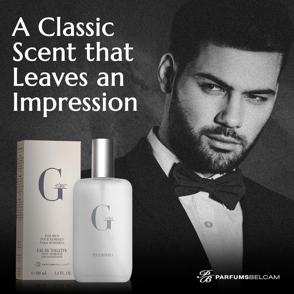 Parfums Belcam G Eau, Inspired by Designer Fragrance, Eau de Toilette Spray, 3.4 Fl Oz