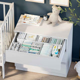 White-Grey Dresser Organizer Set of 12 PCS - Perfect for Nursery, Bedroom, Closet, Baby Clothes Organizer and Storage