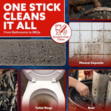 PUMIE Scouring Sticks - Heavy-Duty Pumice Cleaner for Toilet Rings, Bathroom & Kitchen Stains