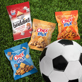 20-count Muddy Buddies and Chex Mix variety pack, 35 oz, sweet and salty snack mix