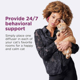 comfort zone multi-cat calming diffuser refill 6 pack fragrance-free 30-day refills for multi-cat anxiety stress