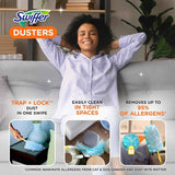 Swiffer TRAP + LOCK Dusters Starter Kit, Includes 1 Handle and 5 Dusters, Allergen-Grabbing Dusting
