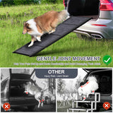 Dog Ramp for Car 63" Long & 17" Wide Portable Dog Ramps for Large Dogs with Non-Slip Rug Surface Dog Car Ramp for SUV Car & Truck, Folding Dog Ramp Up to 250LBS