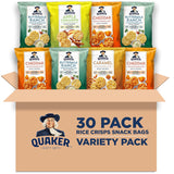 Quaker gluten-free rice crisps, 4 flavor mix, single serve, 30 count