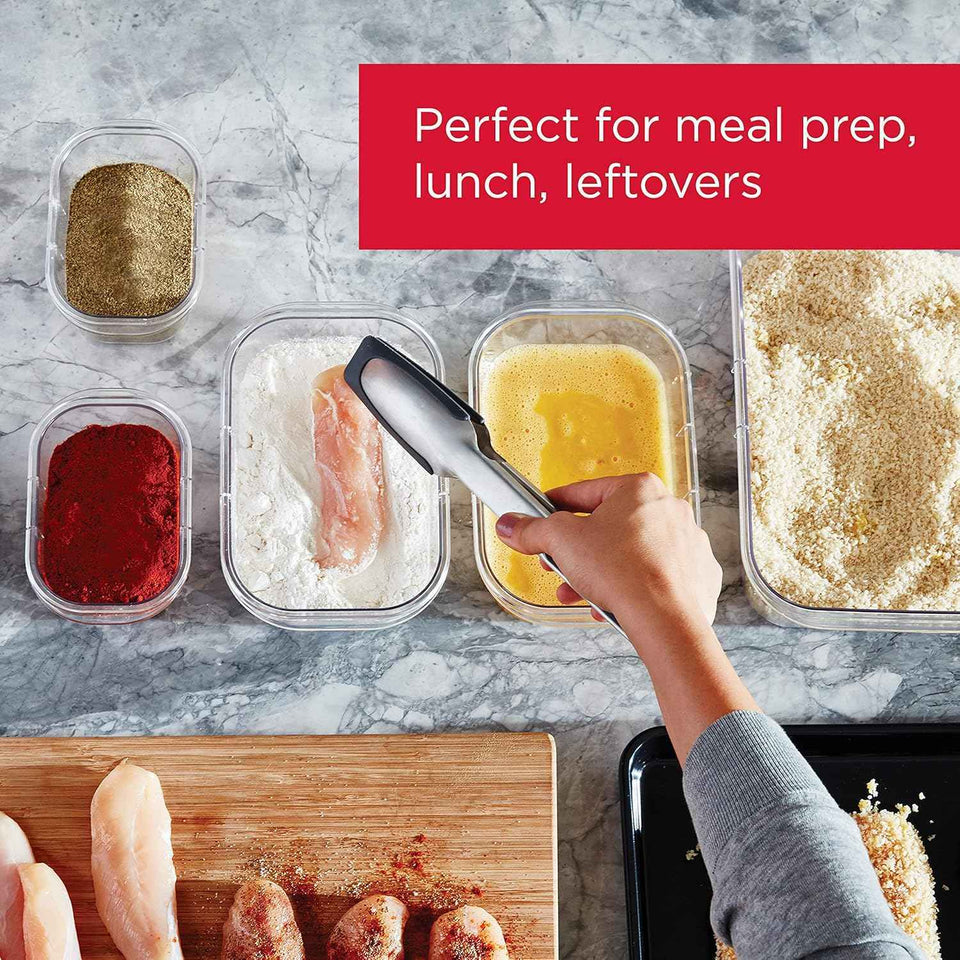 Rubbermaid Brilliance 44-Piece Food Storage Containers Set, BPA Free, Airtight, Leak-Proof, Dishwasher and Freezer Safe
