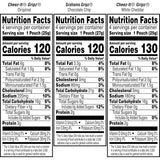 Gripz Mini Baked Snack Crackers, Sweet and Salty Variety Pack, 11oz Box with 12 Pouches, Easy-Open